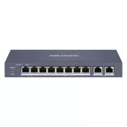 DS-3E1310HP-EI 8x100Mb PoE+2x100Mb RJ45, smart switch, 110W