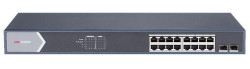 DS-3E1518P-SI 16x1Gb PoE+2x1Gb optika, smart switch, 225W