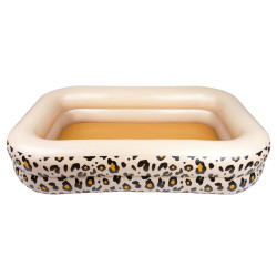 Nafukovac bazn obdnik Beige Leopard 211 cm