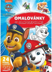 Omalovnky se samolepkami - Tlapkov patrola