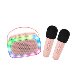 Bluetooth Karaoke prty set + 2 mikrofny Rose