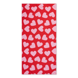 Plov uterk z mikrovlkna 135 x 65 cm Hearts