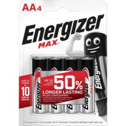 Batria alkalick Energizer Max 1,5 V, typ AA,4 ks