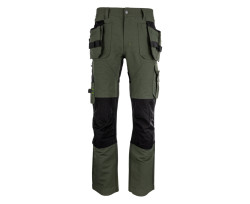 EREBOS Trousers green/black