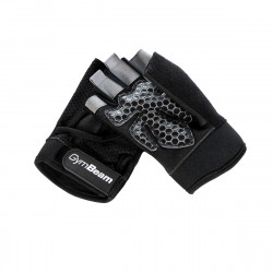 Fitness rukavice Grip Black - GymBeam