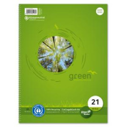 Blok College Format Werk Ursus Green A4 80 listov linajkov 70g recyklovan