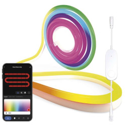 GoSmart Flexibiln LED psik NEON biely, 3 m, 24 W, RGBIC stmievaten, WiFi