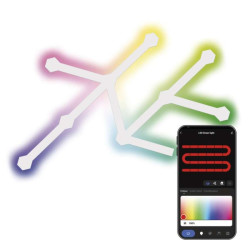 GoSmart LED svietidlo Lines white, 9 dielov, 34 W, RGBIC stmievaten, WiFi
