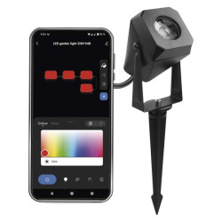 GoSmart vonkajie LED bodov svetlo, rozirujca sada, 1 kus, 1,5 W, RGBIC stmievat., WiFi