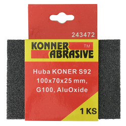 Huba KONNER G80, S92 100x70x25 mm, AluOxide, brsna pongia