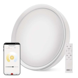 Inteligentn LED svietidlo GoSmart, zapusten, kruhov, 30W, CCT, stmievaten, WiFi