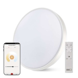 Inteligentn LED svietidlo GoSmart, zapusten, kruhov, 45W, CCT, stmievaten, WiFi