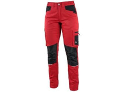 Kalhoty CXS SOLIS FLEX, d�msk�, �erveno-�ern�