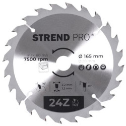 Kot Strend Pro TCT 165x2.2x20/16 mm 24T, na drevo, plov, SK pltky