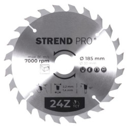 Kot Strend Pro TCT 185x2.2x30/20 mm 24Z, na drevo, plov, SK pltky