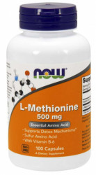 L-Metionn 500 mg - NOW Foods