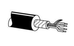 LBC1081/00 Mikrofonn kabel 4 ly, 4x0.14, 100m