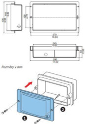 LBC3013/01 Montn krabice pro LBC3011, do zdi