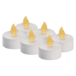 LED dekorcia  6x ajov svieka biela, 6x CR2032, vntorn, vintage 6ks