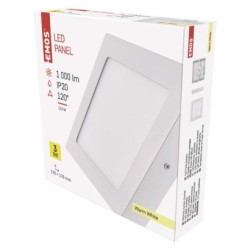 LED panel 170170, tvorcov prisaden biely, 12,5W tepl b.