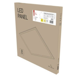 LED panel 6060, tvorcov vstavan biely, 40W tepl b. UGR, Emergency