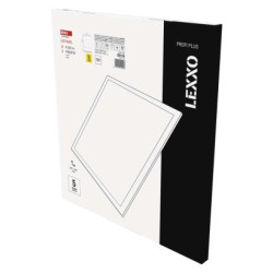 LED panel LEXXO backlit 6060, tvorcov vstavan biely, 30W neutrlna b.