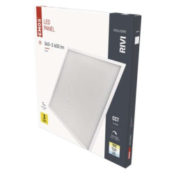 LED panel RIVI 6060, tvorcov vstavan biely, 36W, neutr.b., CCT, UGR