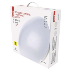 LED prisad. svietidlo Cori s pohyb. senz.,kr. 18W n.b., IP44