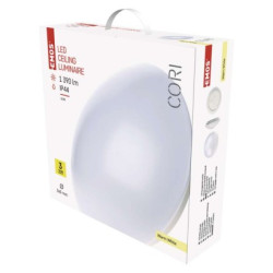 LED prisaden svietidlo Cori, kruh. biele 18W tepl b., IP44