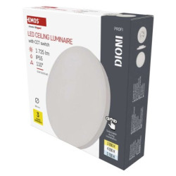 LED prisaden svietidlo DIONI kruhov, biele, 15W, CCT