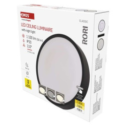 LED prisaden svietidlo RORI kruhov, iern,17W, CCT