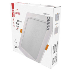 LED prisaden svietidlo RUBIC, tvorcov, biele, 18W, neutrlna biela