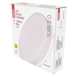 LED prisaden svietidlo TORI, kruhov biele 15W neutrlna b.,IP54