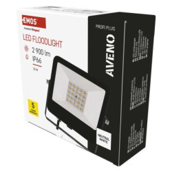 LED reflektor AVENO ierny, 20W neutrlna biela