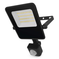LED reflektor VISIO s pohybovm idlom, 20 W, neutrlna biela, iern