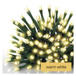 LED vianon cencle, 10 m, vonkajie aj vntorn, tepl biela, programy