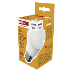 LED iarovka Basic A60 / E27 / 8,8 W (60 W) / 806 lm / Neutrlna biela