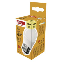 LED iarovka Basic Mini Globe / E27 / 5,5 W (40 W) / 470 lm / Tepl biela