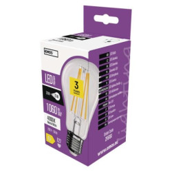 LED iarovka Filament A60 / E27 / 7,8W (75W) / 1060 lm / neutrlna biela