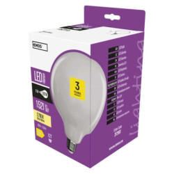 LED iarovka Filament Globe / E27 / 11 W (100 W) / 1 521 lm / tepl biela