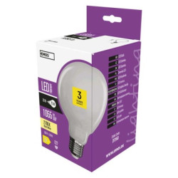 LED iarovka Filament Globe / E27 / 7,8W (75 W) / 1 055 lm / tepl biela