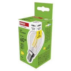 LED iarovka Filament Mini Globe / E14 / 5,9 W (60 W) / 806 lm / Neutrlna biela