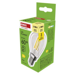 LED iarovka Filament Mini Globe / E14 / 5,9 W (60 W) / 806 lm / Tepl biela