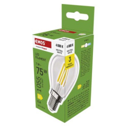 LED iarovka Filament Mini Globe  / E14 / 7 W (75 W) / 1055 lm / neutrlna biela