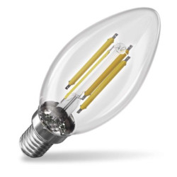 LED iarovka Filament svieka A CLASS/ E14 / 3,8 W (60 W) / 806 lm / neutrlna biela