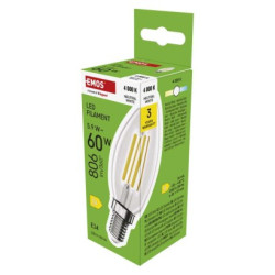 LED iarovka Filament svieka / E14 / 5,9 W (60 W) / 806 lm / Neutrlna biela