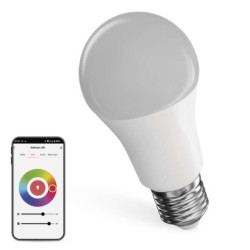 LED iarovka GoSmart A60 / E27 / 9 W (60 W) / 806 lm / RGB / stmievaten / WiFi