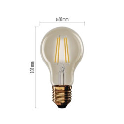 LED iarovka Vintage A60 / E27 / 4,5 W (40 W) / 420 lm / Tepl biela