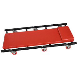 Lehatko TR6451 BigRed, erven, 930x440 mm, servisn na kolieskach