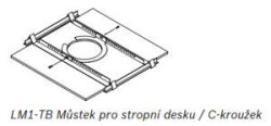 LM1-TB Adaptr pro poslen podhledu (sada 2 ks)